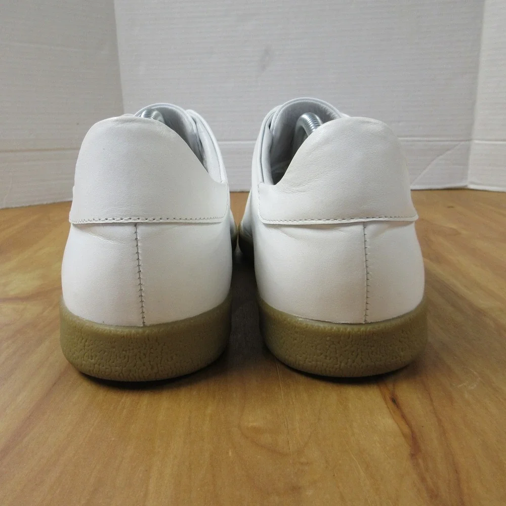BECKETT SIMONON Geller White Leather Gum Sole Sneakers Mens‎ 11 Minimalist Shoes